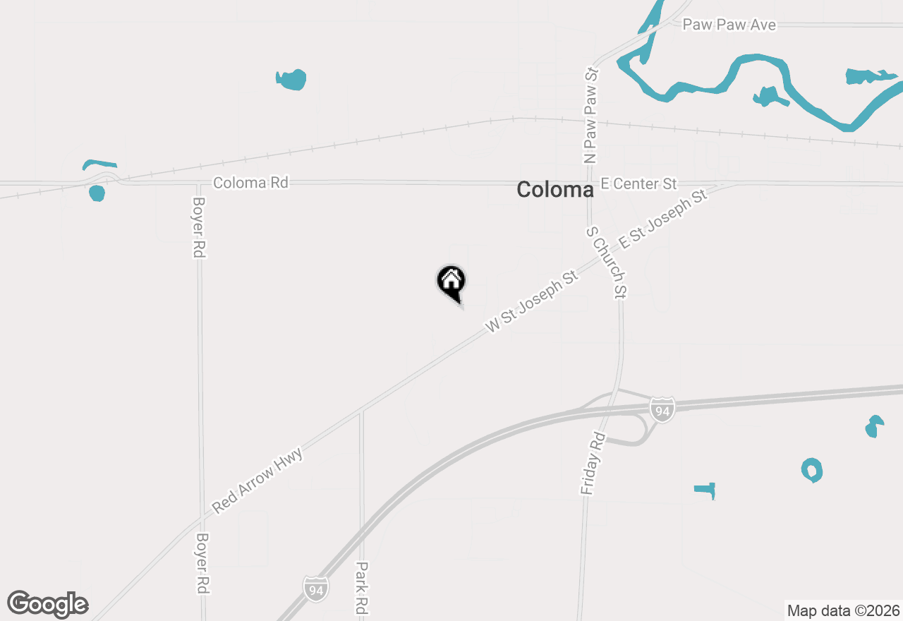 Map of 388 Cherry Street, Coloma, MI 49038
