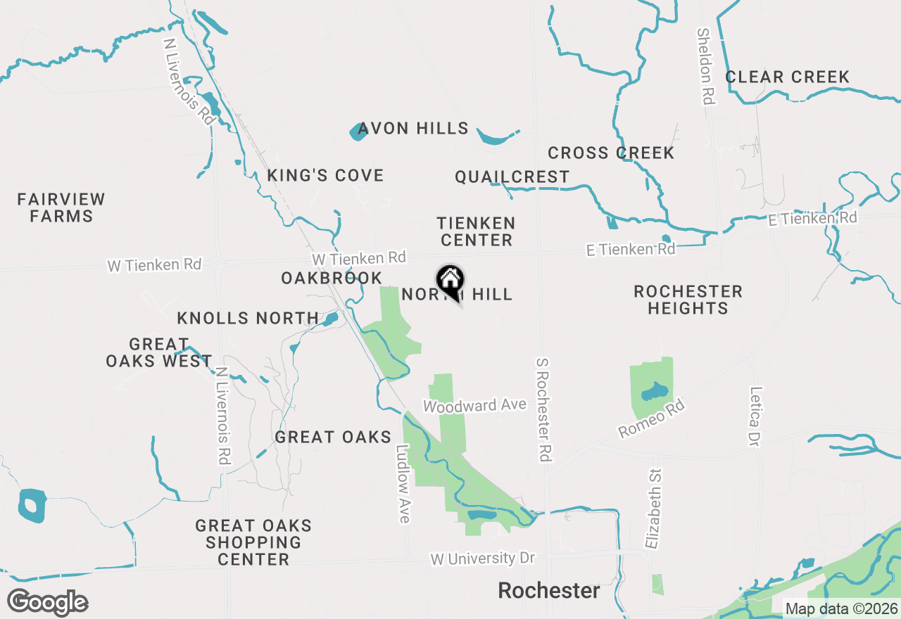 Map of 270 Winry Drive, Rochester Hills, MI 48307