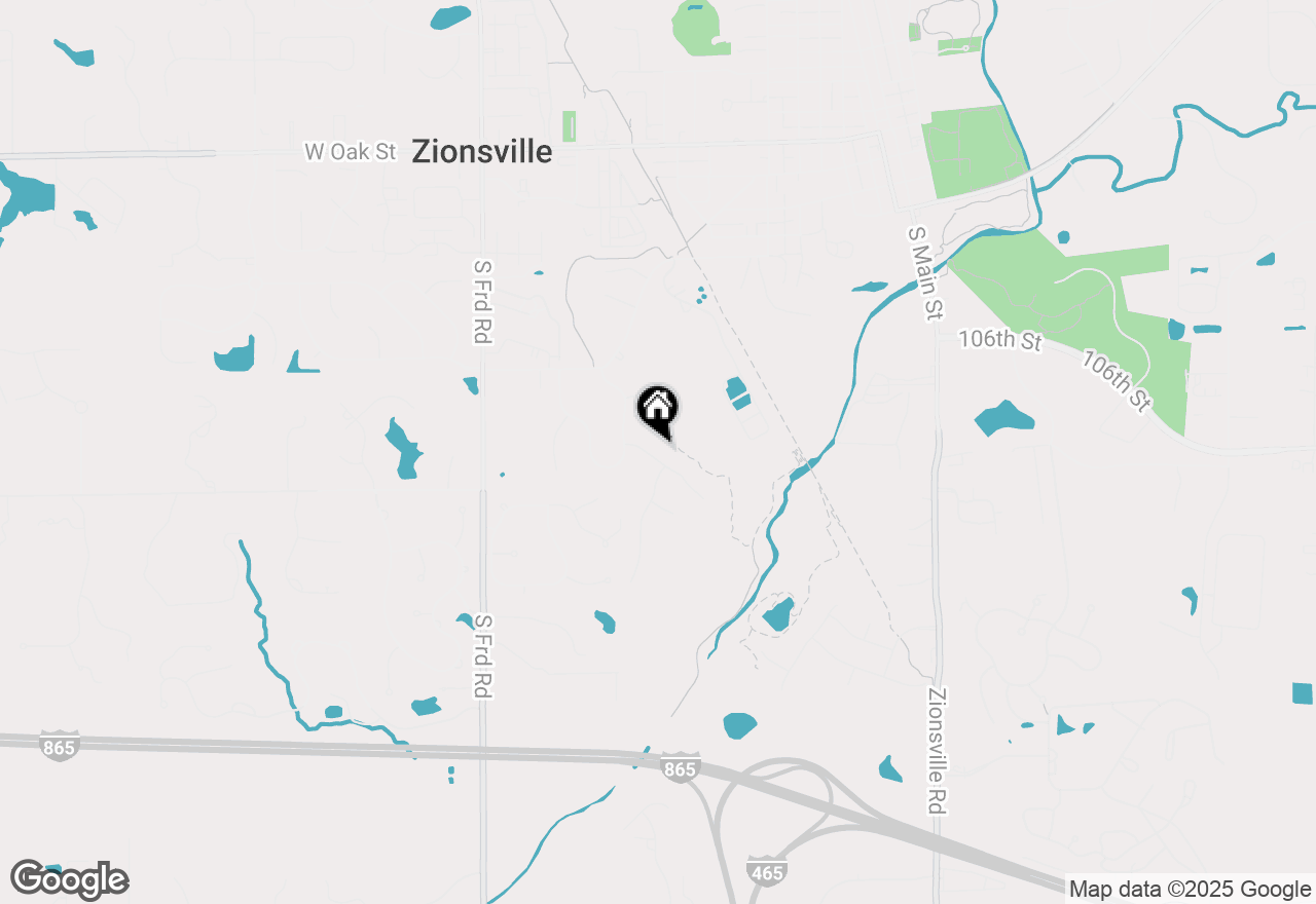 Map of 725 Sugarbush Drive, Zionsville, IN 46077