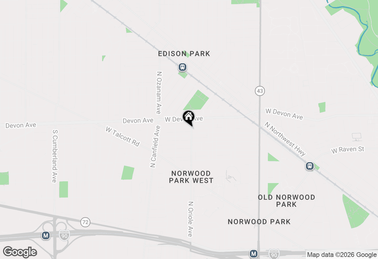 Map of 7607 W Hortense Avenue, Chicago, IL 60631