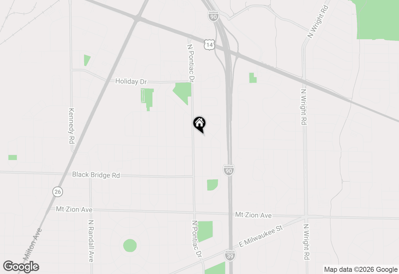 Map of 2103 Clover Lane, Janesville, WI 53545