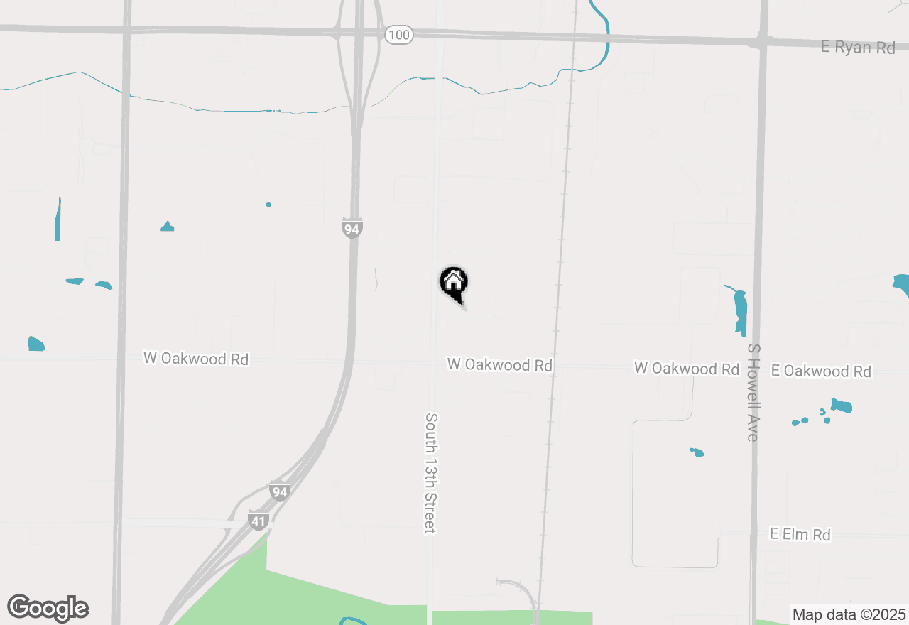 Map of 10170 S Hampton Dr, Oak Creek, WI 53154