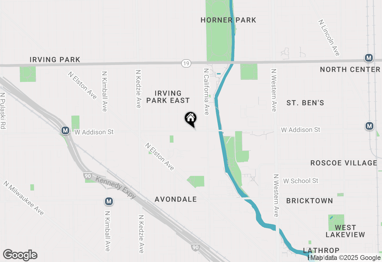Map of 3215.5 N Francisco Avenue #1W, Chicago, IL 60618