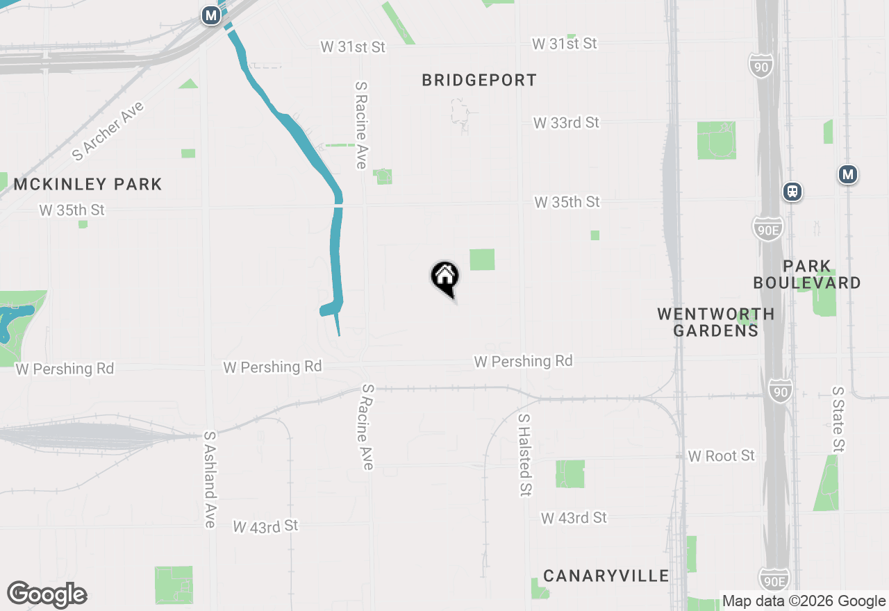 Map of 3761 S Morgan Street #A, Chicago, IL 60609