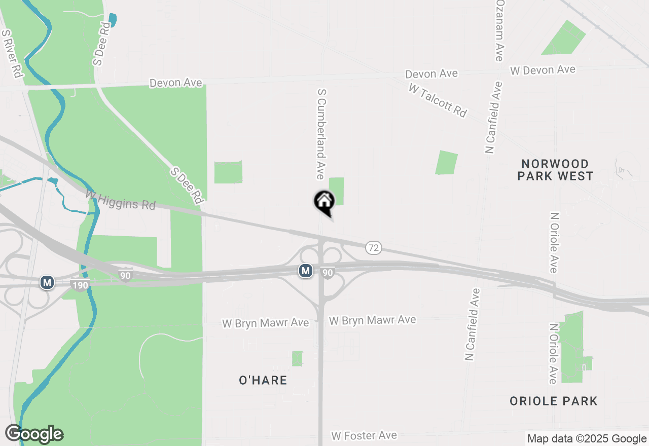 Map of 1831 S Cumberland Avenue, Park Ridge, IL 60068