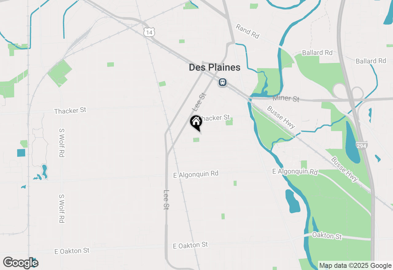 Map of 1380 Oakwood Avenue #306, Des Plaines, IL 60016