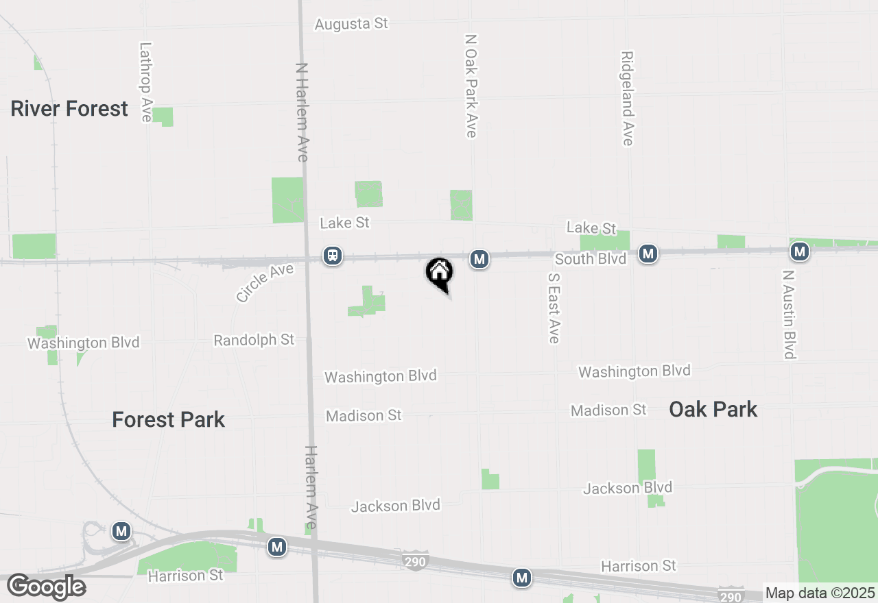 Map of 845 Pleasant Street #2E, Oak Park, IL 60302