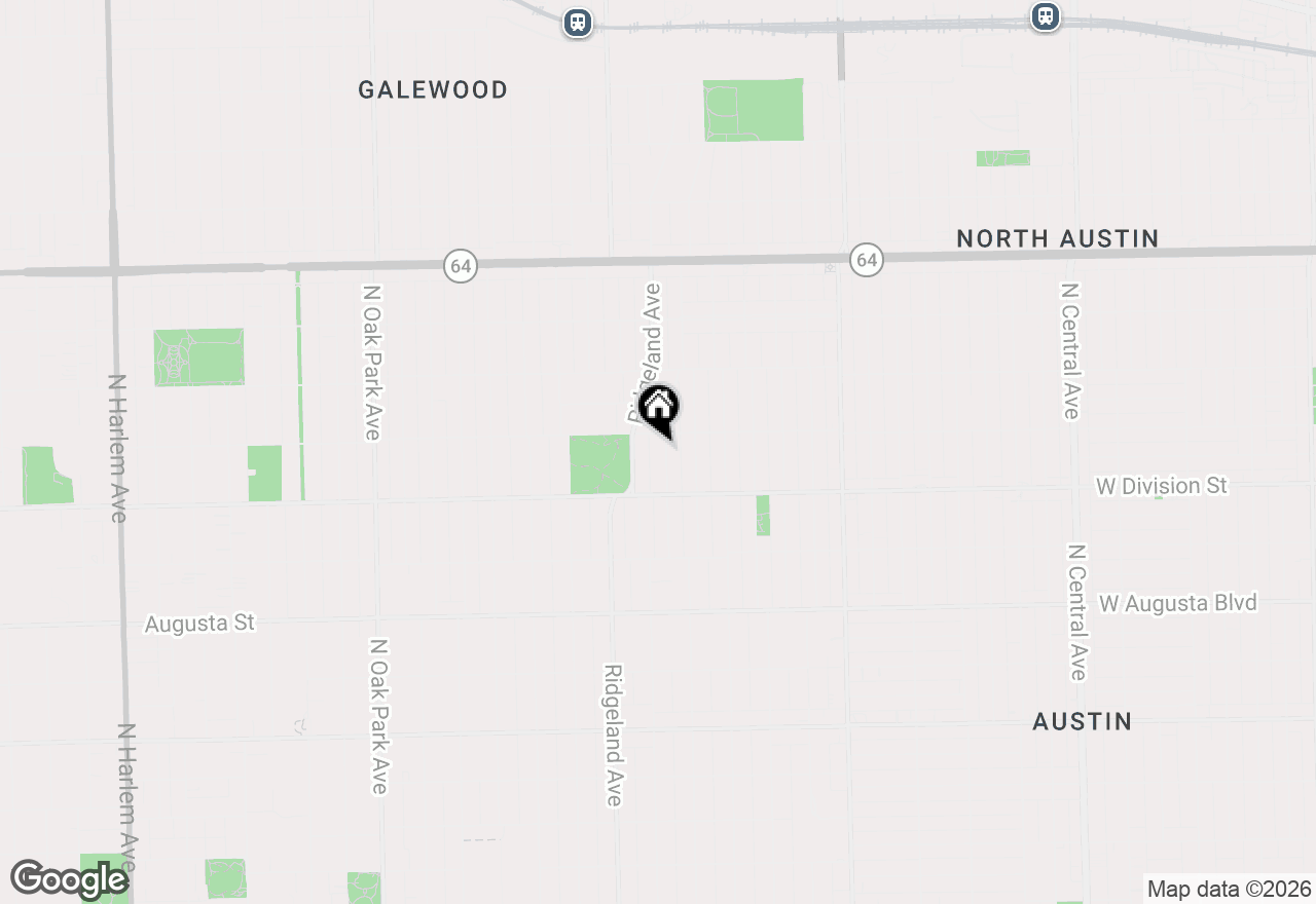 Map of 937 N Harvey Avenue, Oak Park, IL 60302