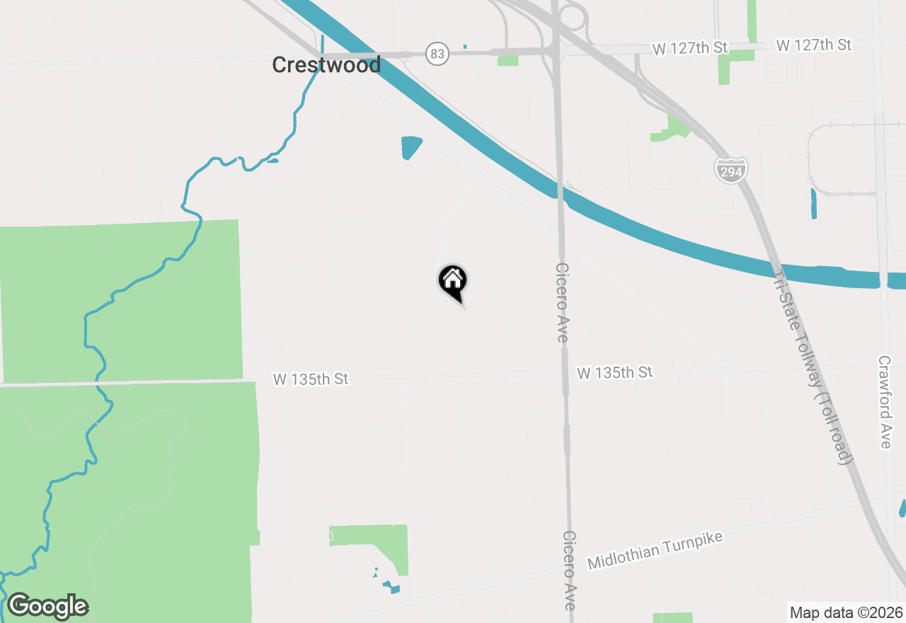 Map of 13248 W Circle Drive Parkway #405, Crestwood, IL 60418