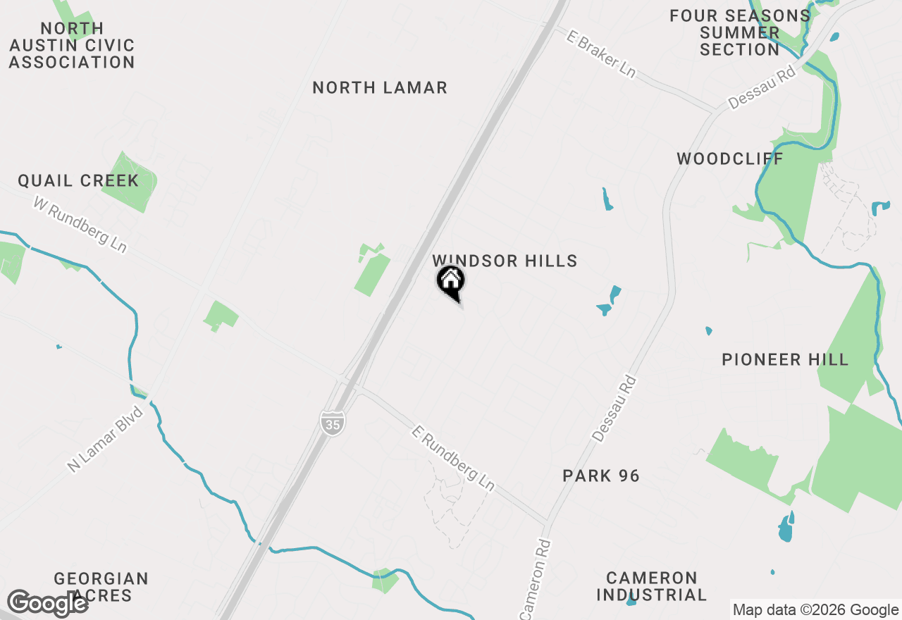 Map of 9900 Randall Dr, Austin, TX 78753