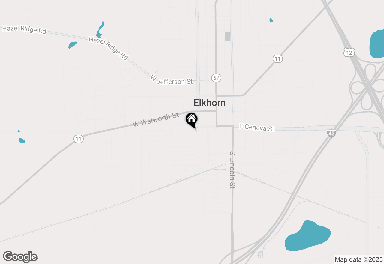 Map of 214 Randall Pl, Elkhorn, WI 53121