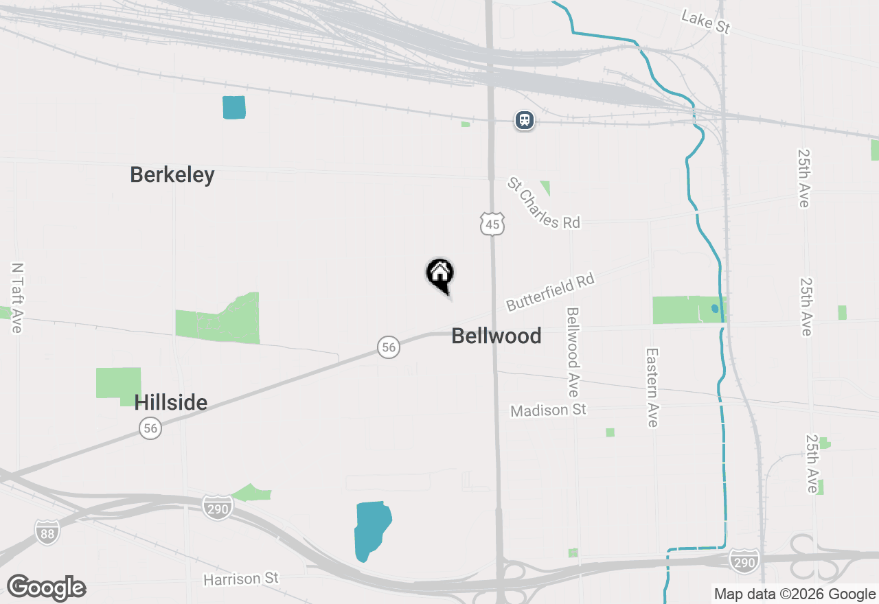 Map of 509 Granville Avenue, Bellwood, IL 60104