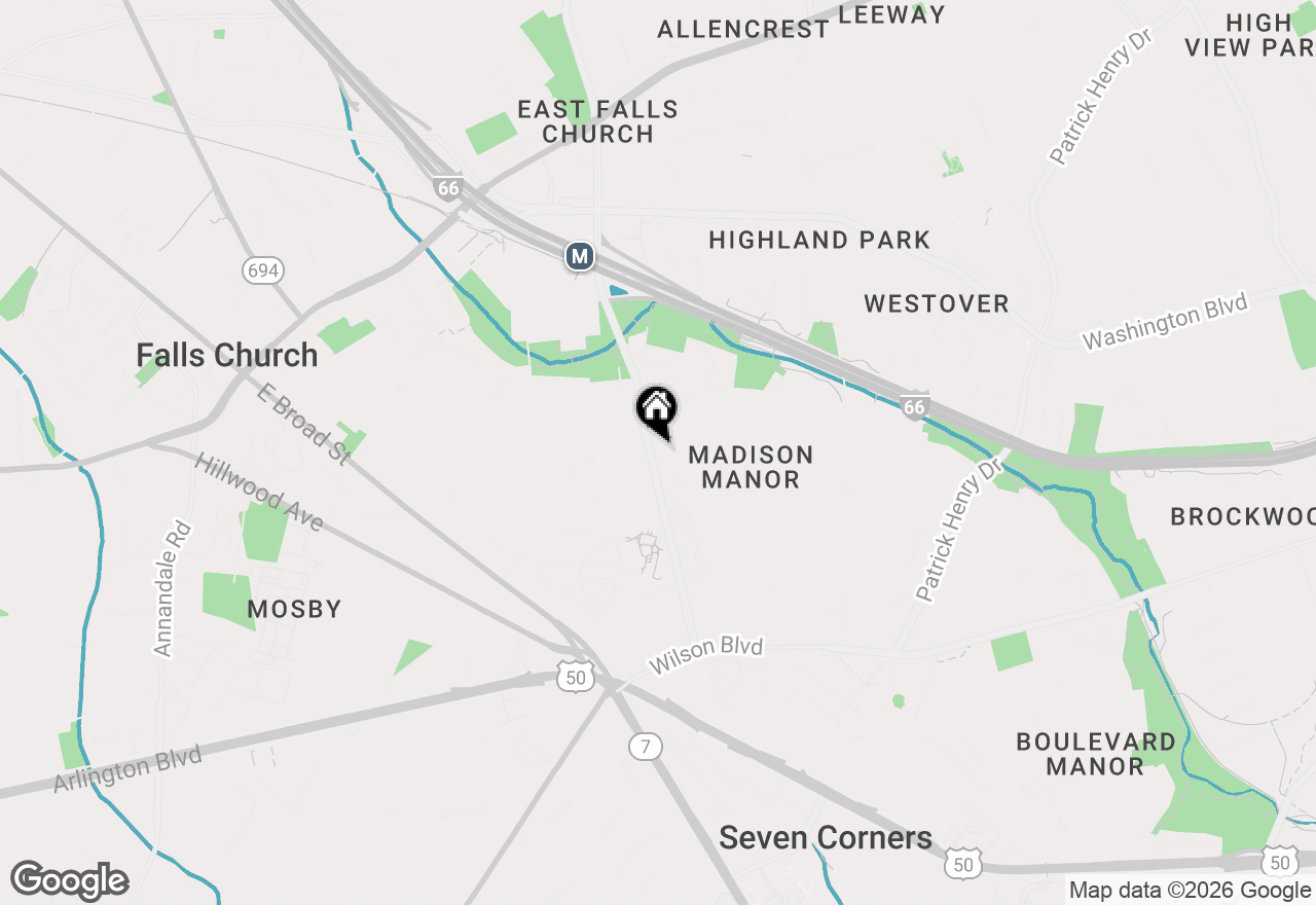 Map of 6356 12th Street N, Arlington, VA 22205