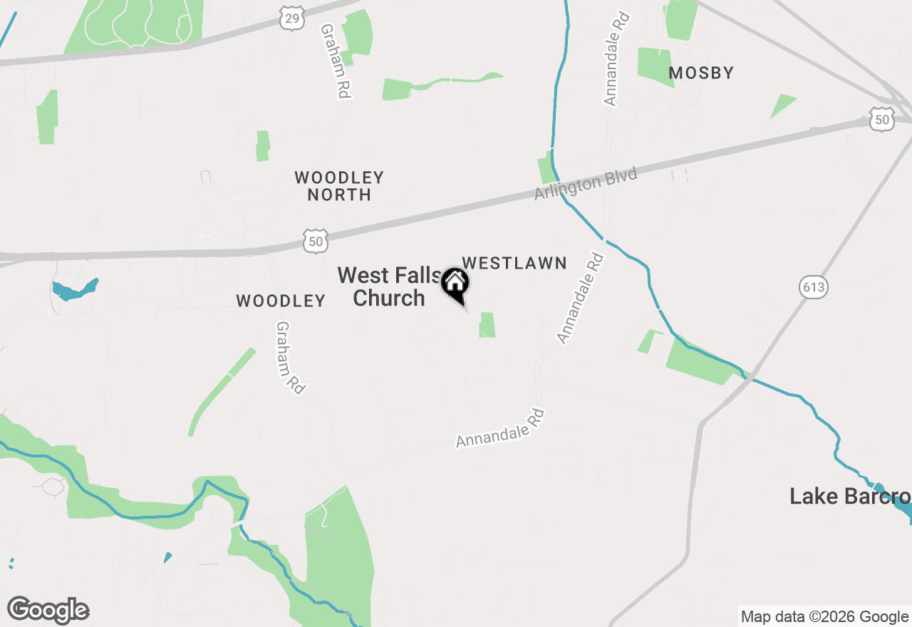 Map of 3126 Westley Road, Falls Church, VA 22042
