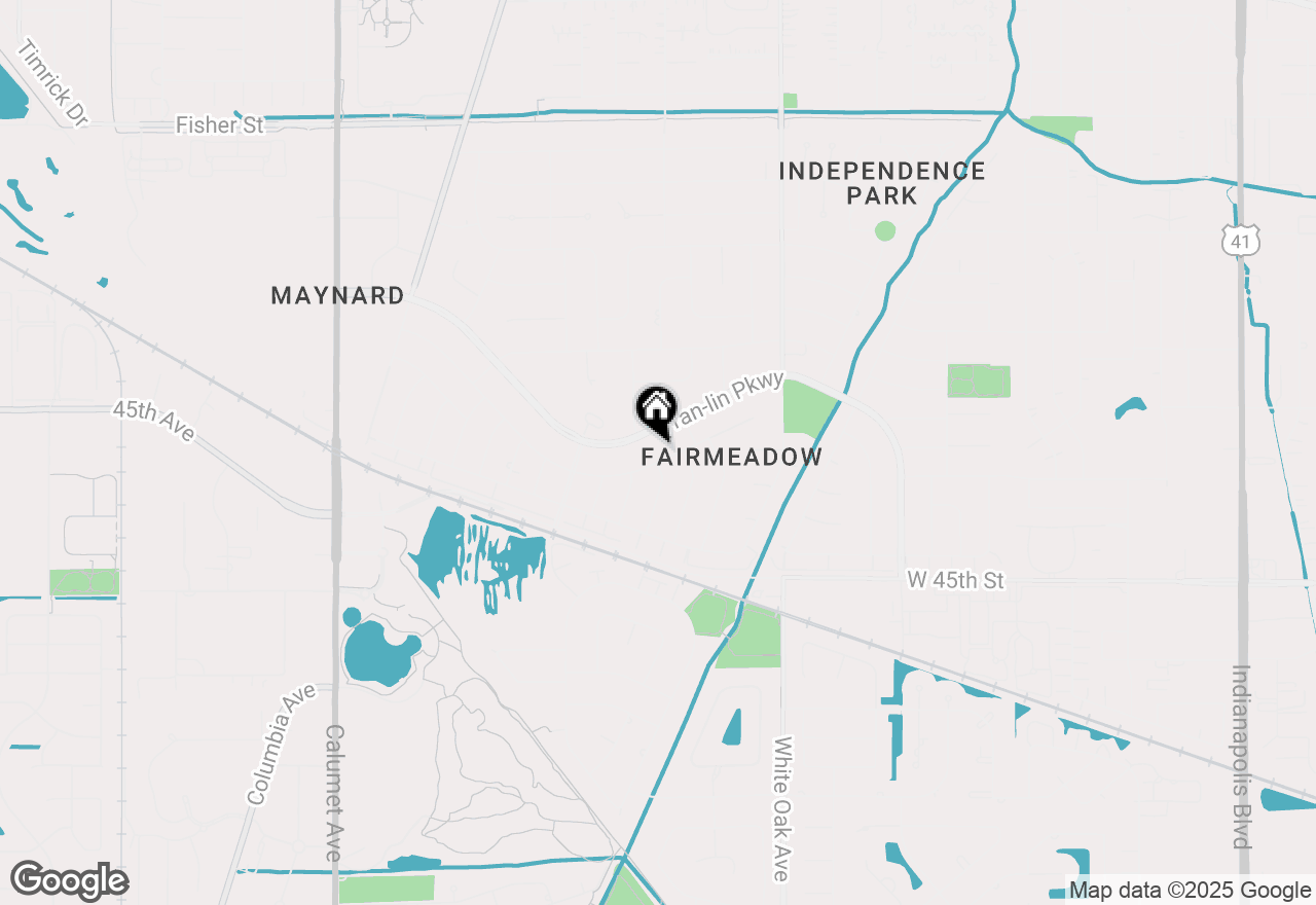 Map of 1325 Azalea Drive, Munster, IN 46321