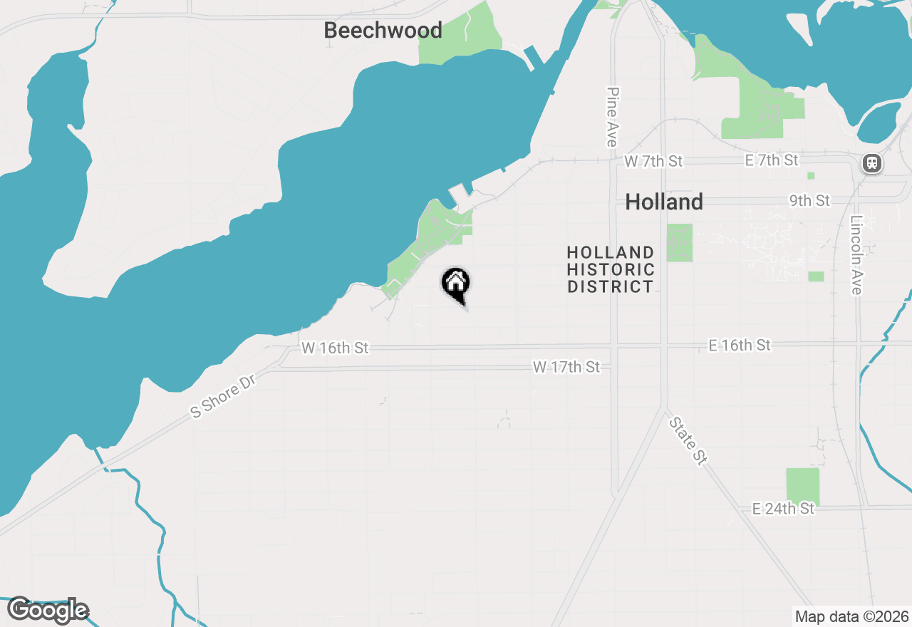 Map of 308 W 14th Street, Holland, MI 49423