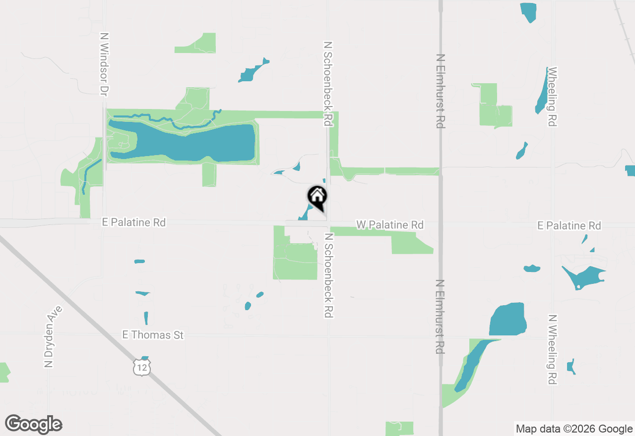 Map of 1907 N Silver Lake Road, Arlington Heights, IL 60004