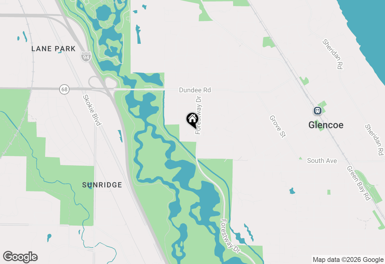 Map of 757 Strawberry Hill Drive, Glencoe, IL 60022