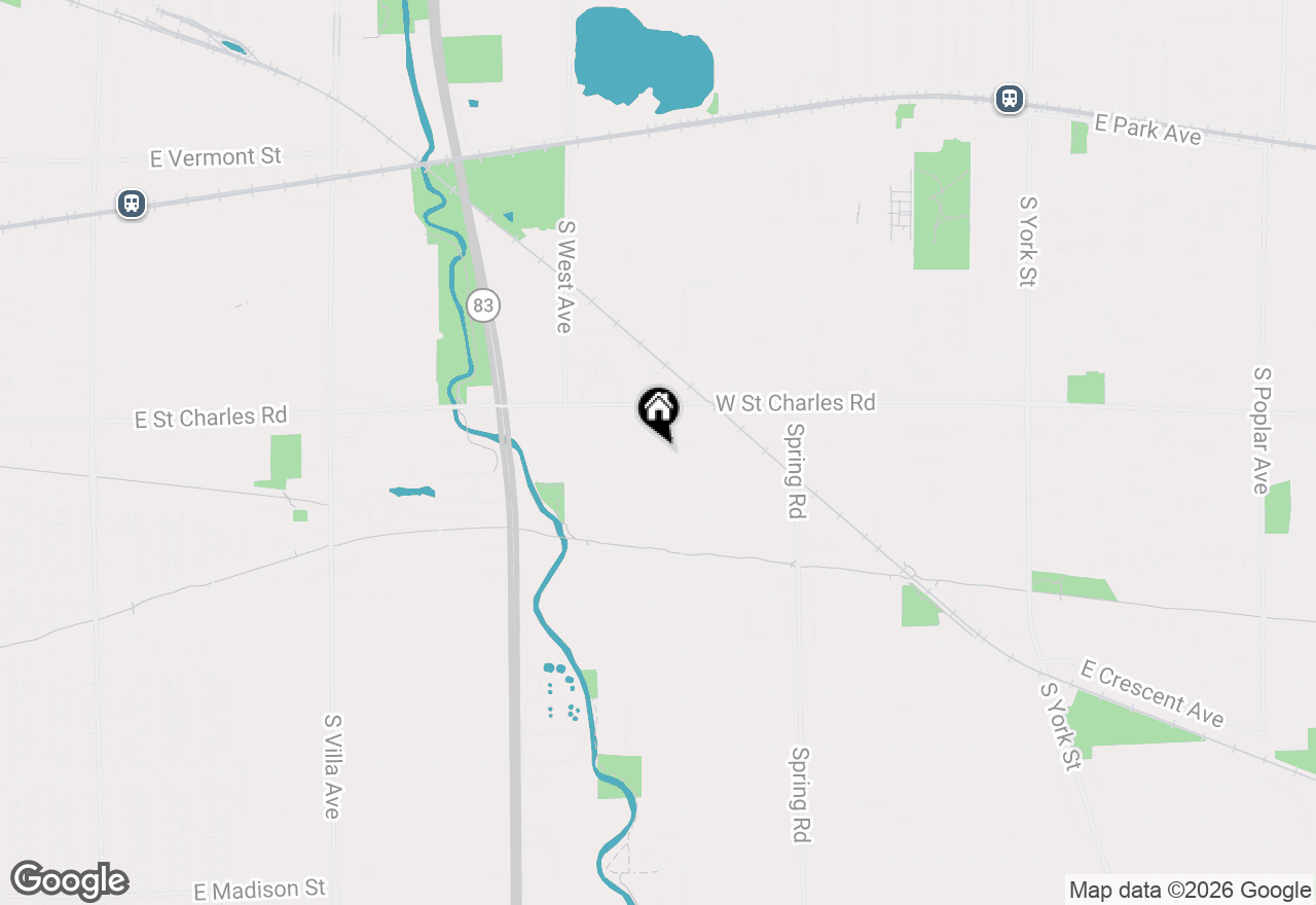 Map of 403 S Fairview Avenue, Elmhurst, IL 60126