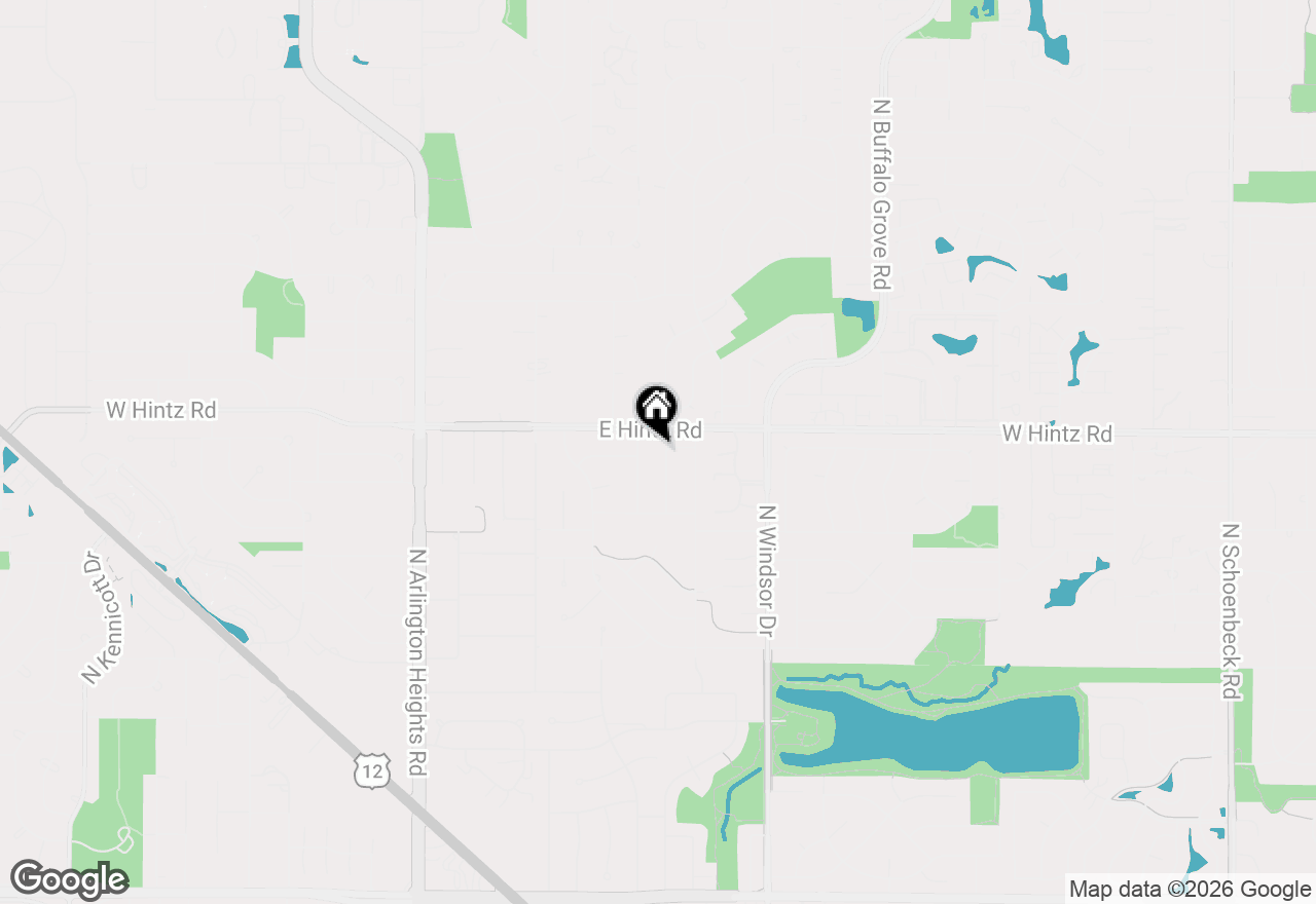 Map of 2616 N Dryden Place, Arlington Heights, IL 60004