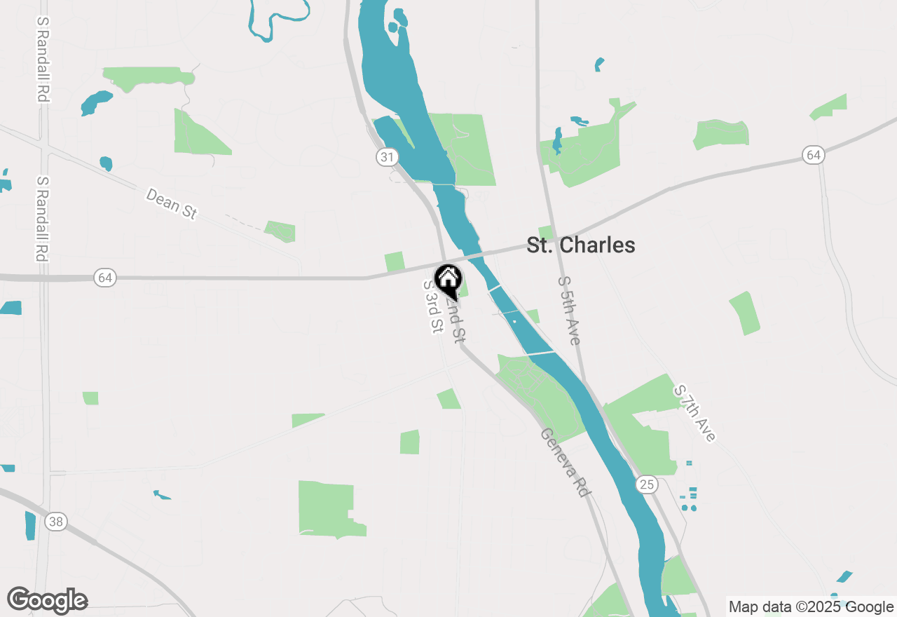 Map of 201 S 2nd Street, St. Charles, IL 60174