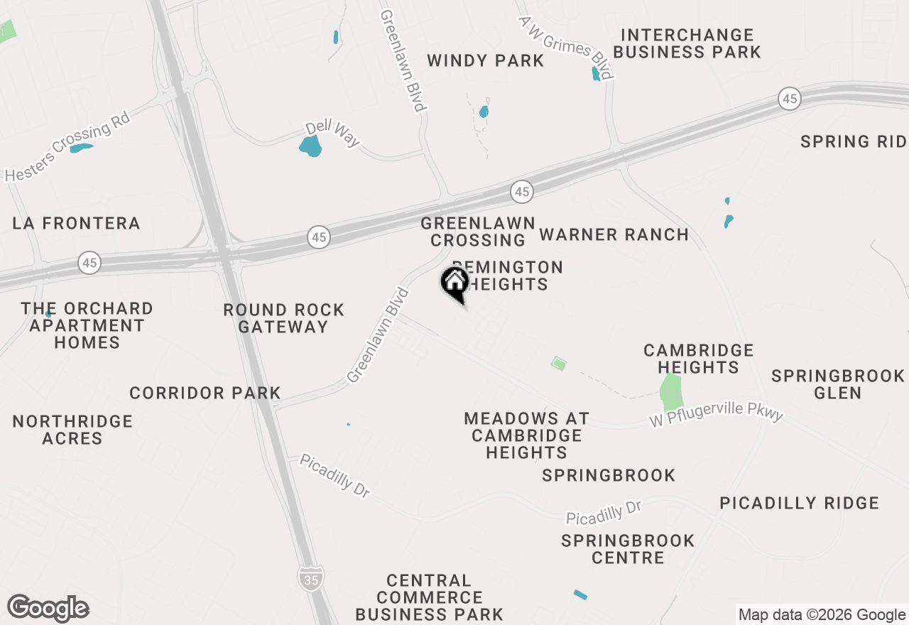 Map of 17412 Torneo Dr, Round Rock, TX 78664