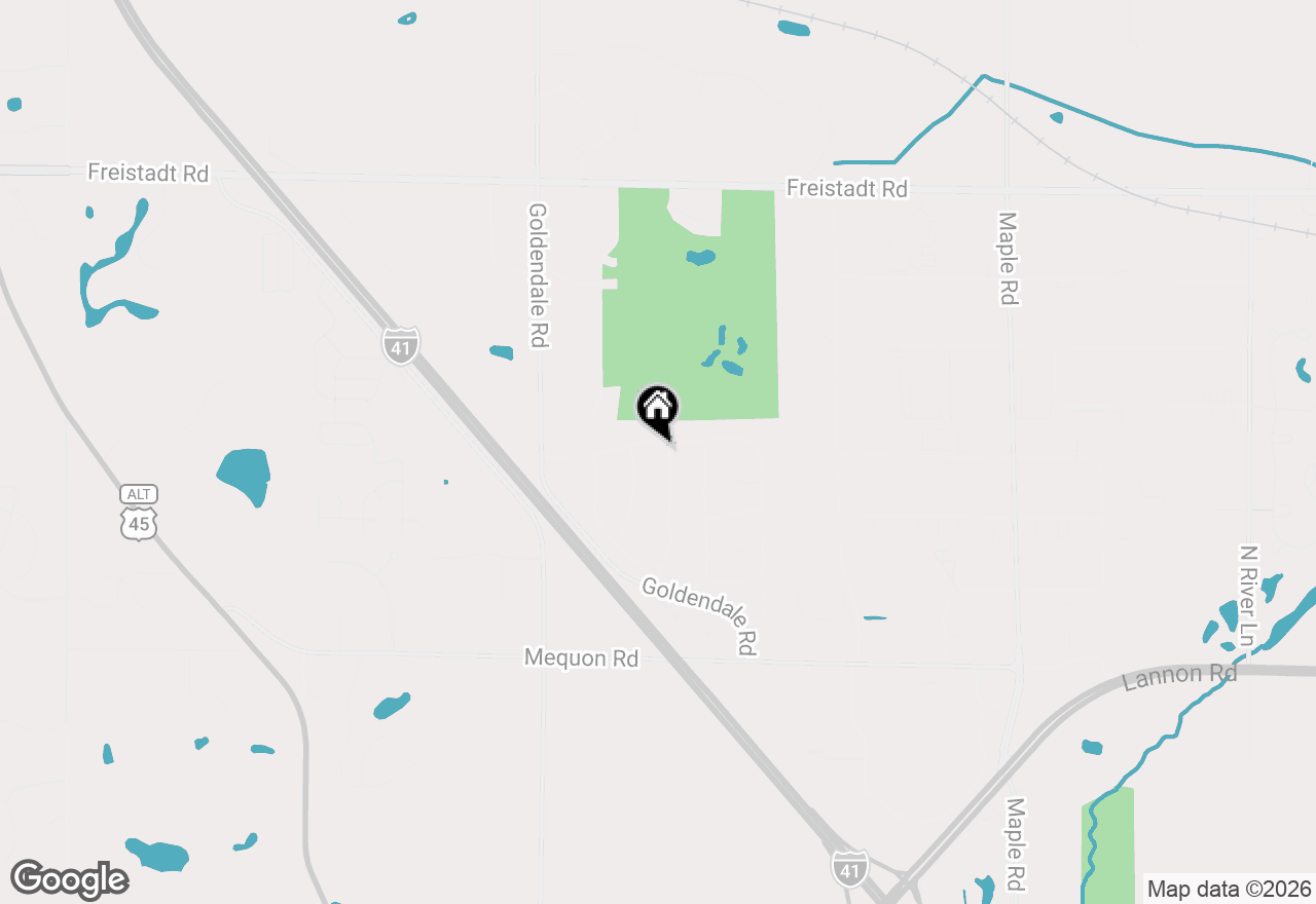 Map of N115W19979 Woodland Dr, Germantown, WI 53022
