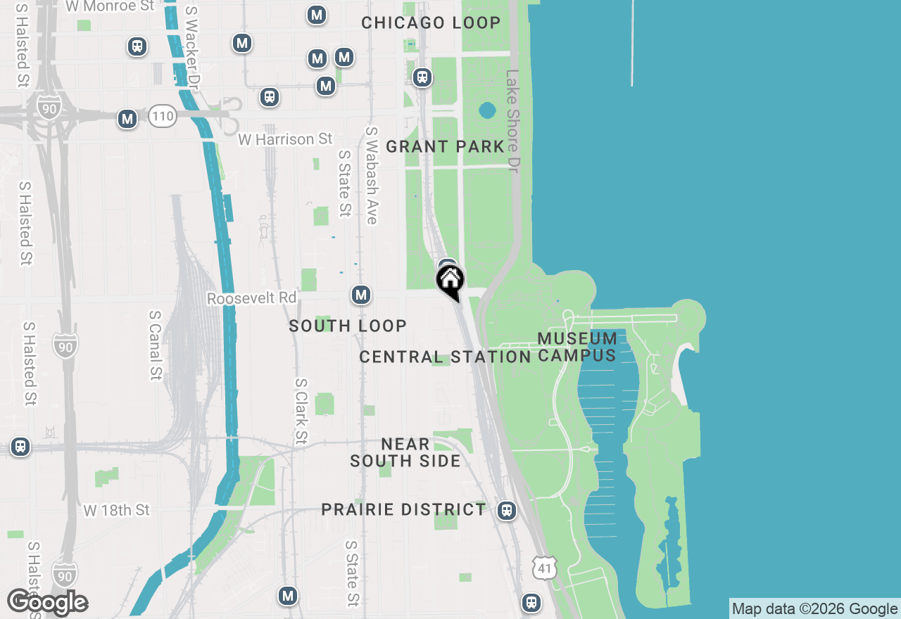 Map of 1211 S Prairie Avenue #1204, Chicago, IL 60605