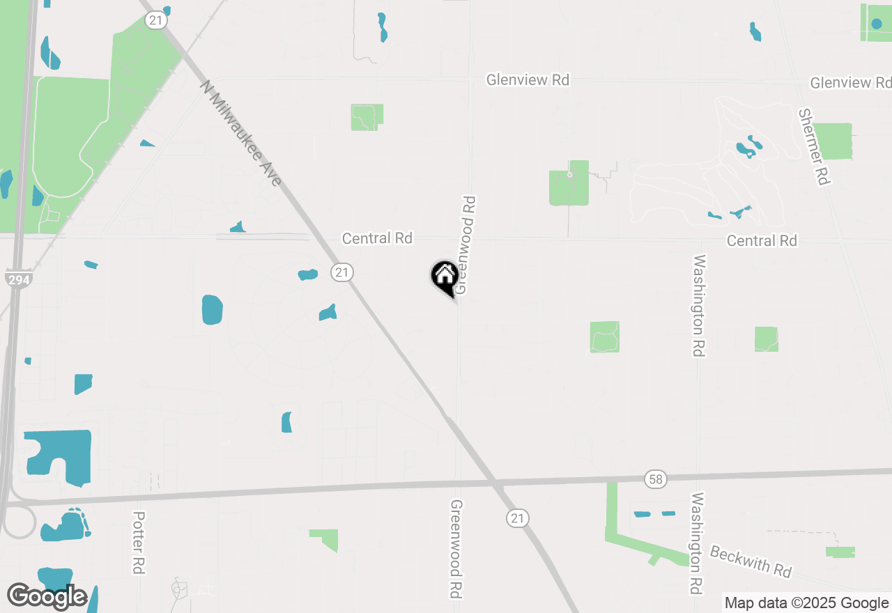 Map of 415 Hazelwood Lane, Glenview, IL 60025