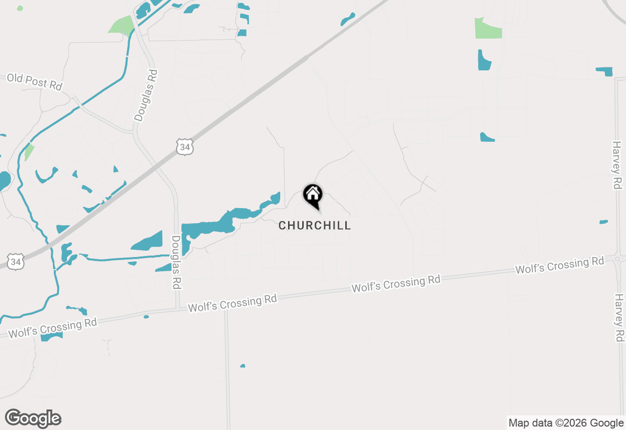 Map of (Address confidential), Oswego, Illinois 60543