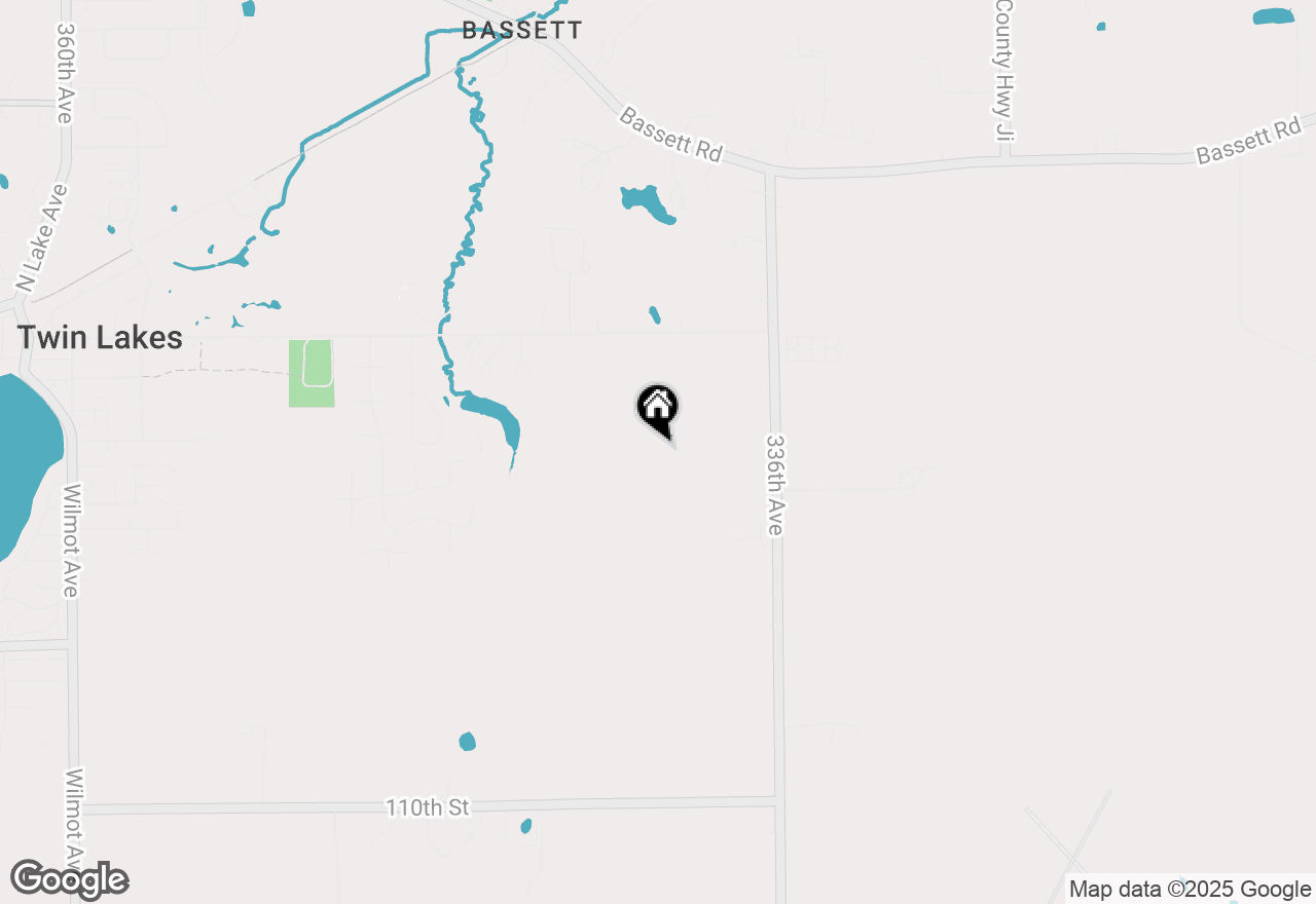 Map of 10330 336th Ave, Twin Lakes, WI 53181