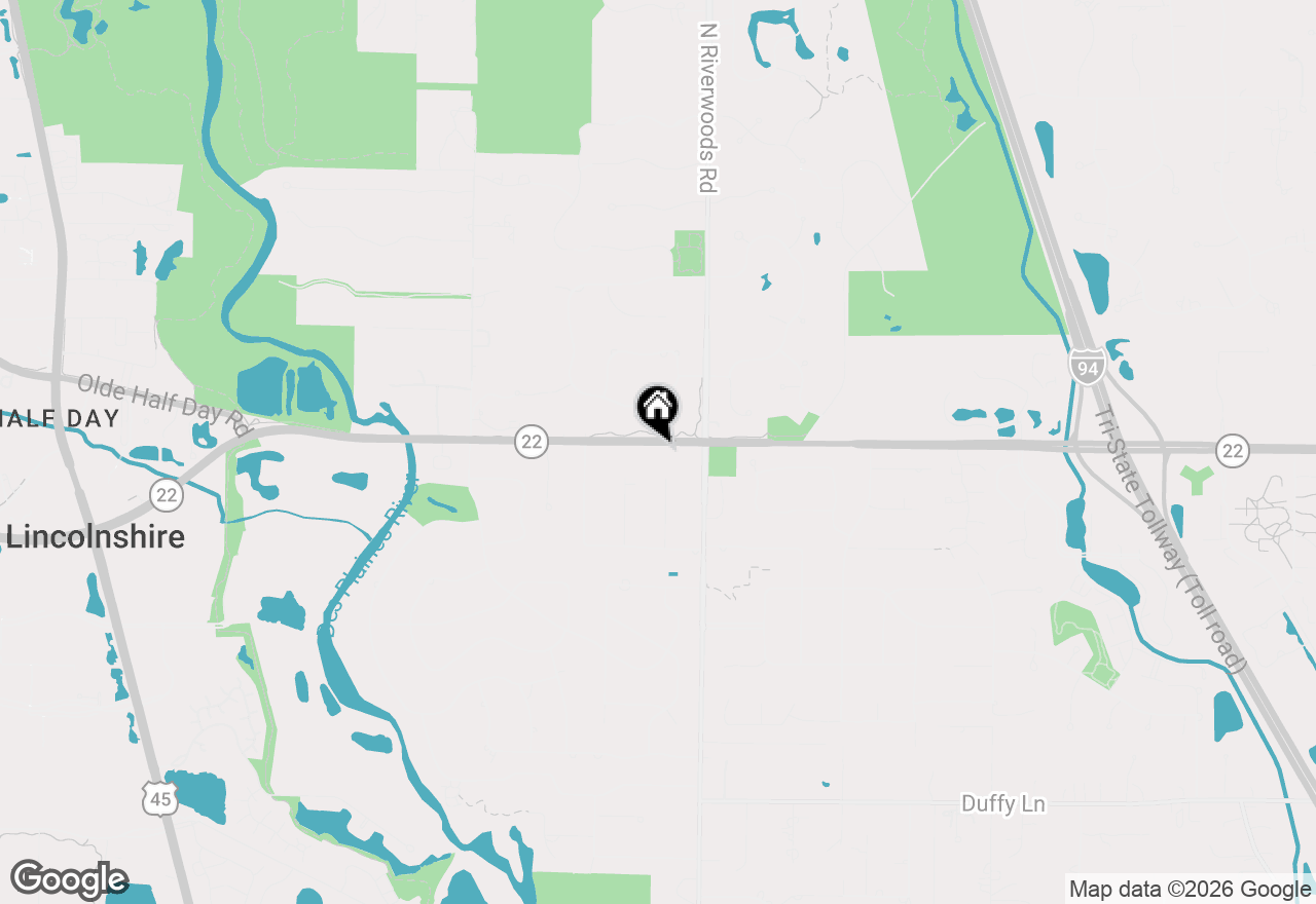 Map of 33 Half Day Road, Lincolnshire, IL 60069