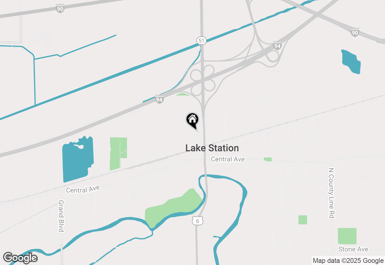 Map of 3445 E 22nd Avenue, Lake Station, IN 46405