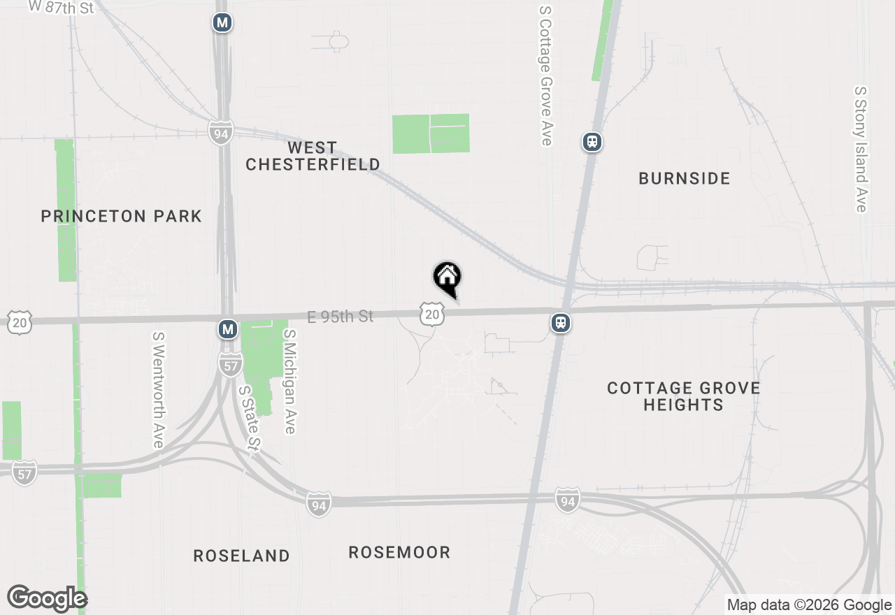 Map of 518 E 95th Street, Chicago, IL 60619