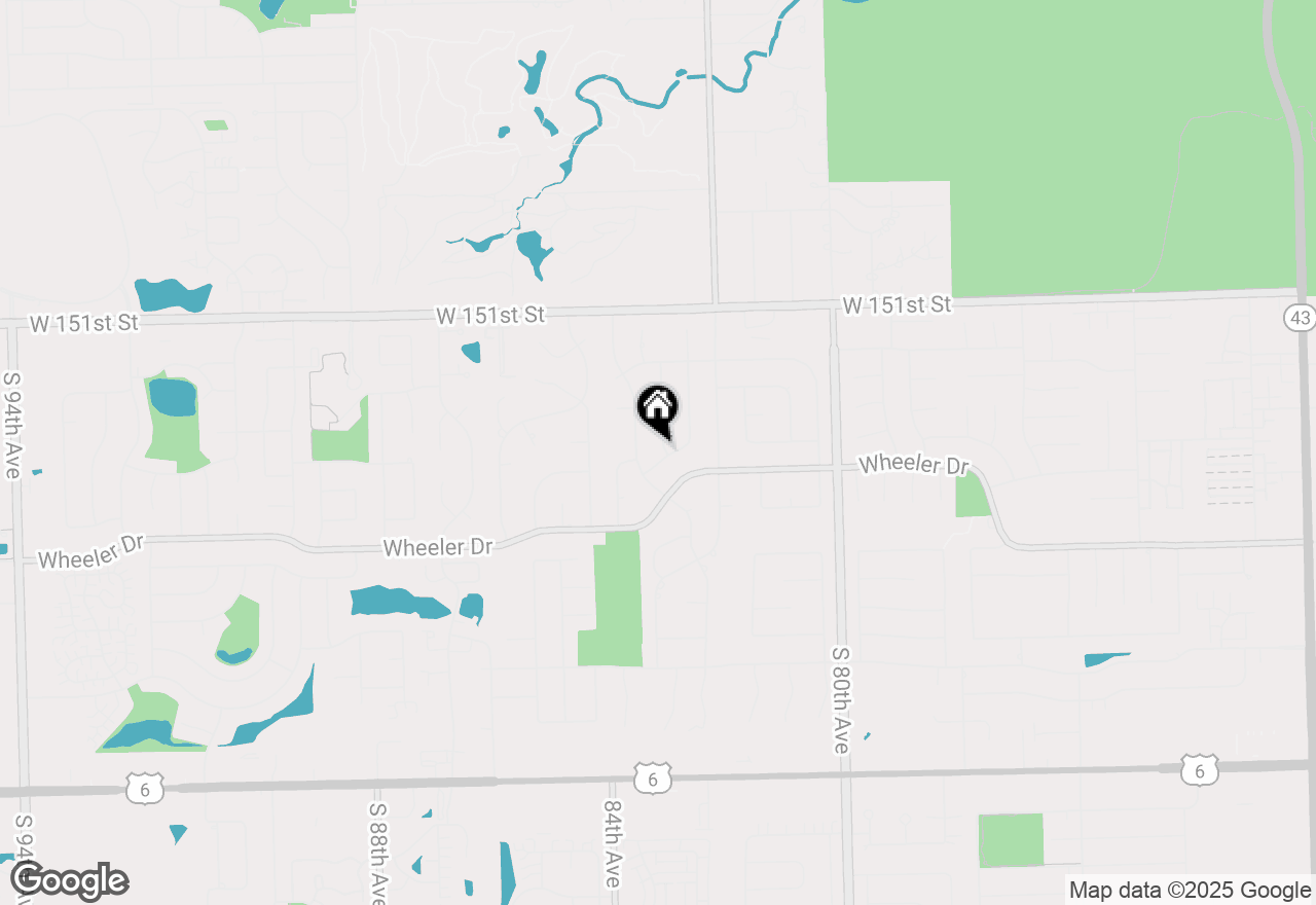 Map of 15322 Woodmar Drive, Orland Park, IL 60462