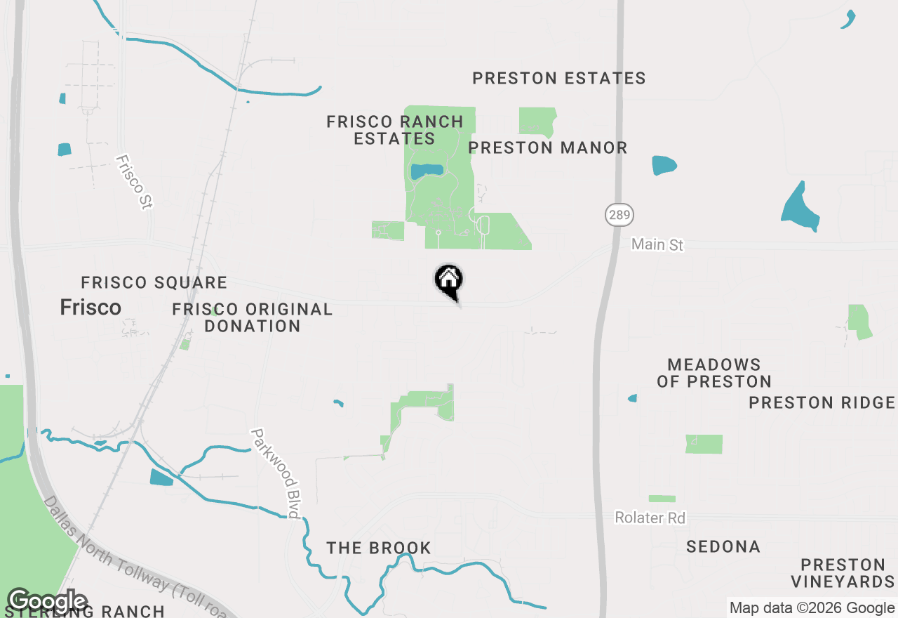 Map of 8100 Bobwhite Drive, Frisco, TX 75034