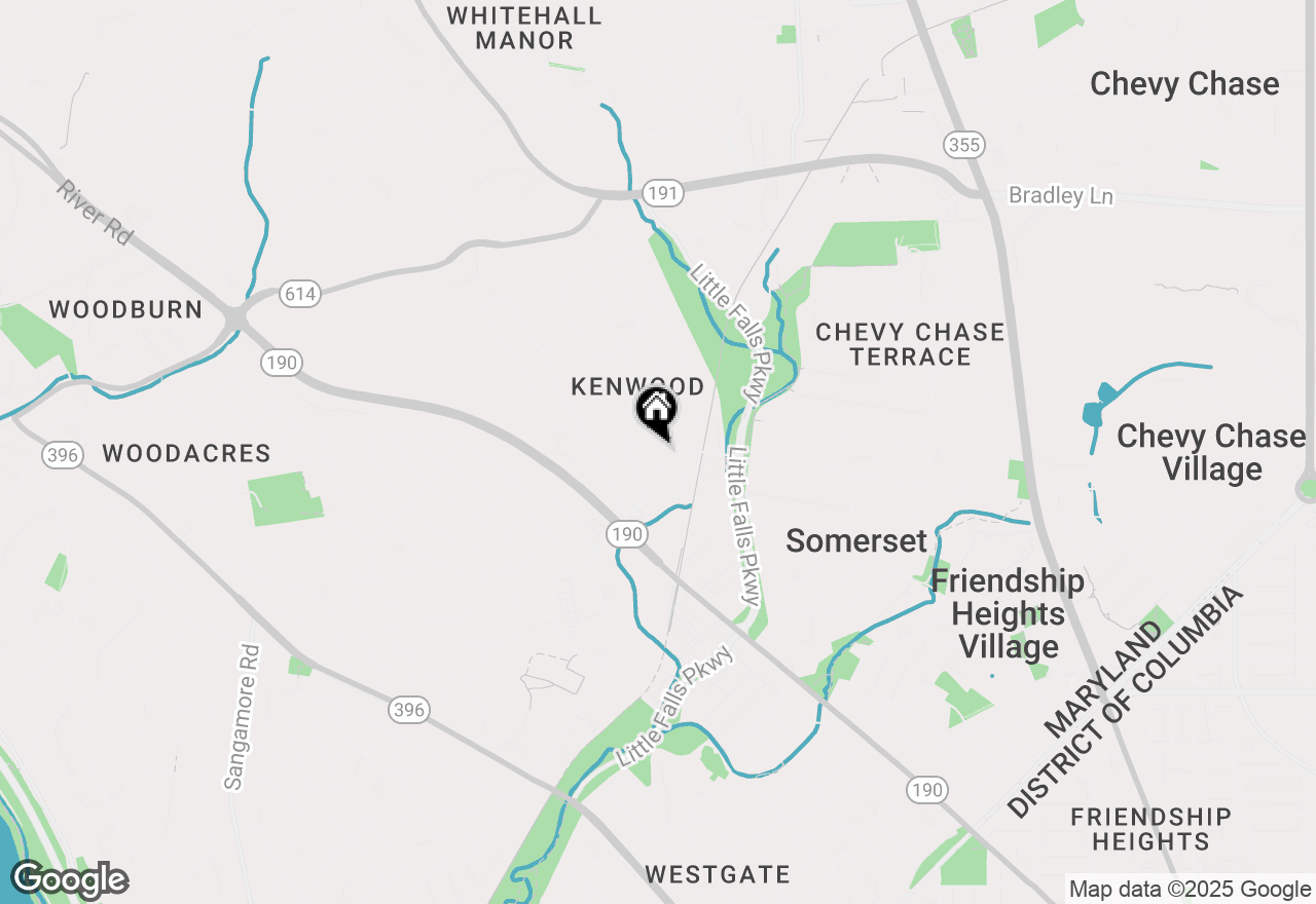 Map of 5208 Dorset Avenue, Chevy Chase, MD 20815