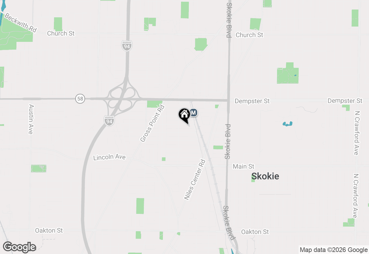 Map of 5043 Conrad Street, Skokie, IL 60077