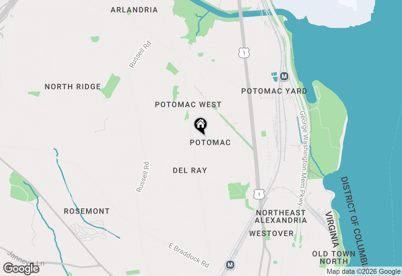 Map of 211 E Uhler Avenue, Alexandria, VA 22301
