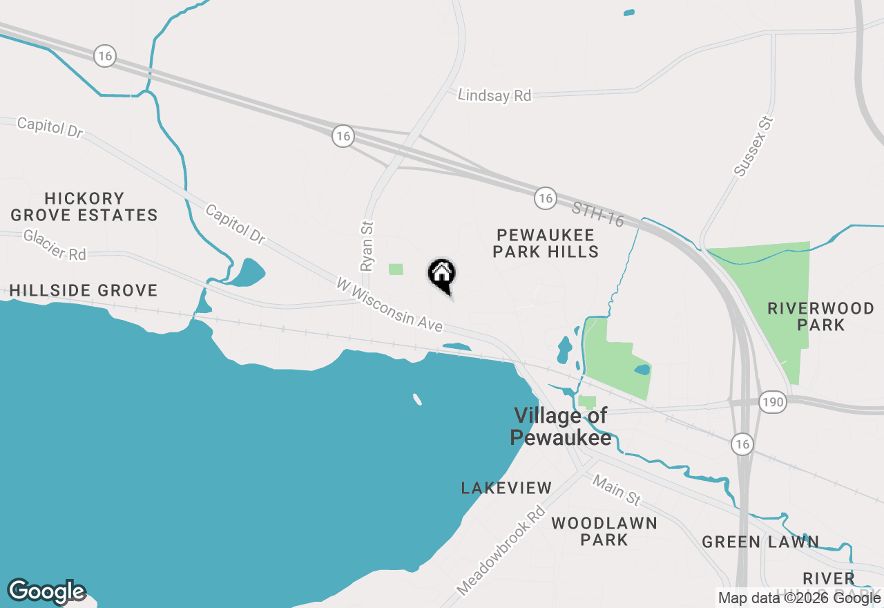 Map of 339 Sandy Cir, Pewaukee, WI 53072