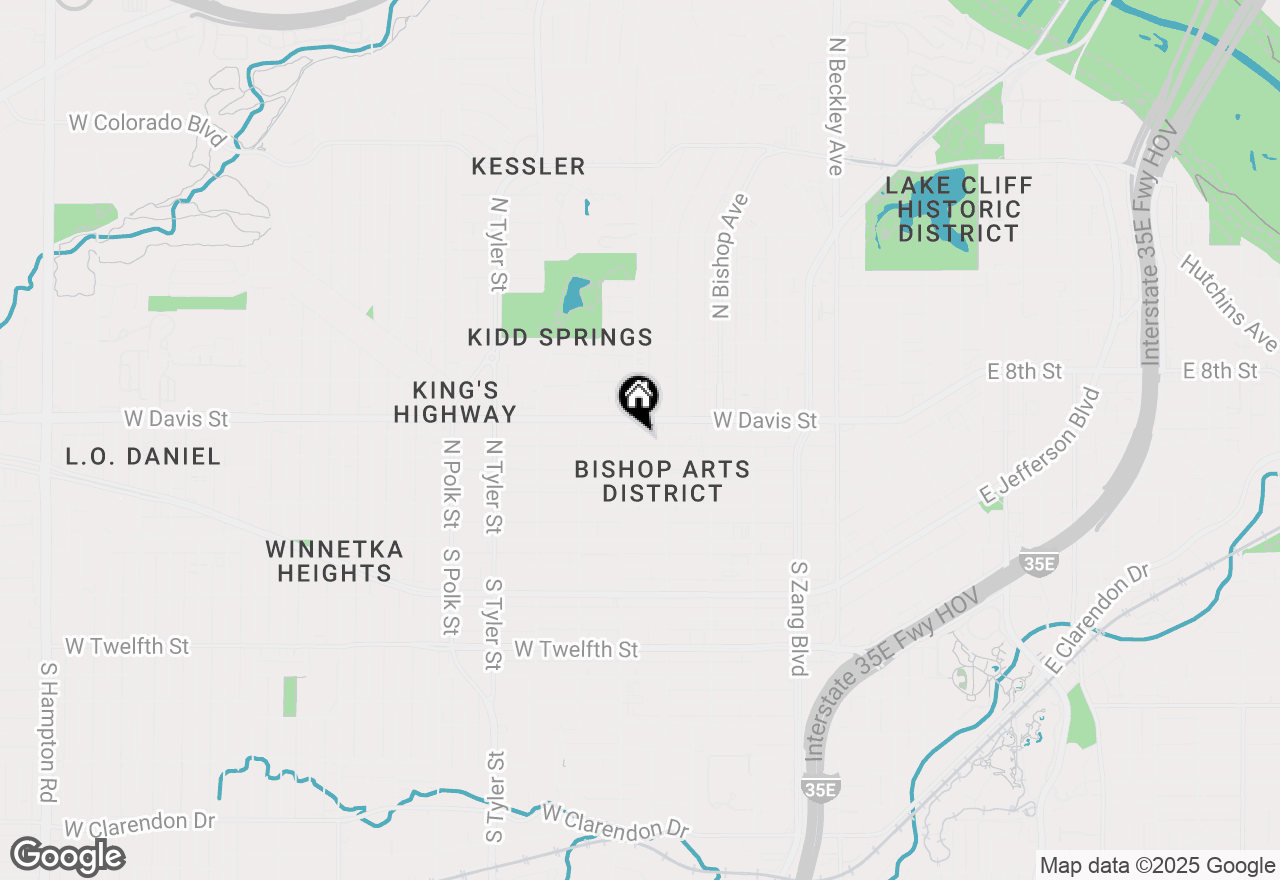 Map of 524 W 7th Street, Dallas, TX 75208