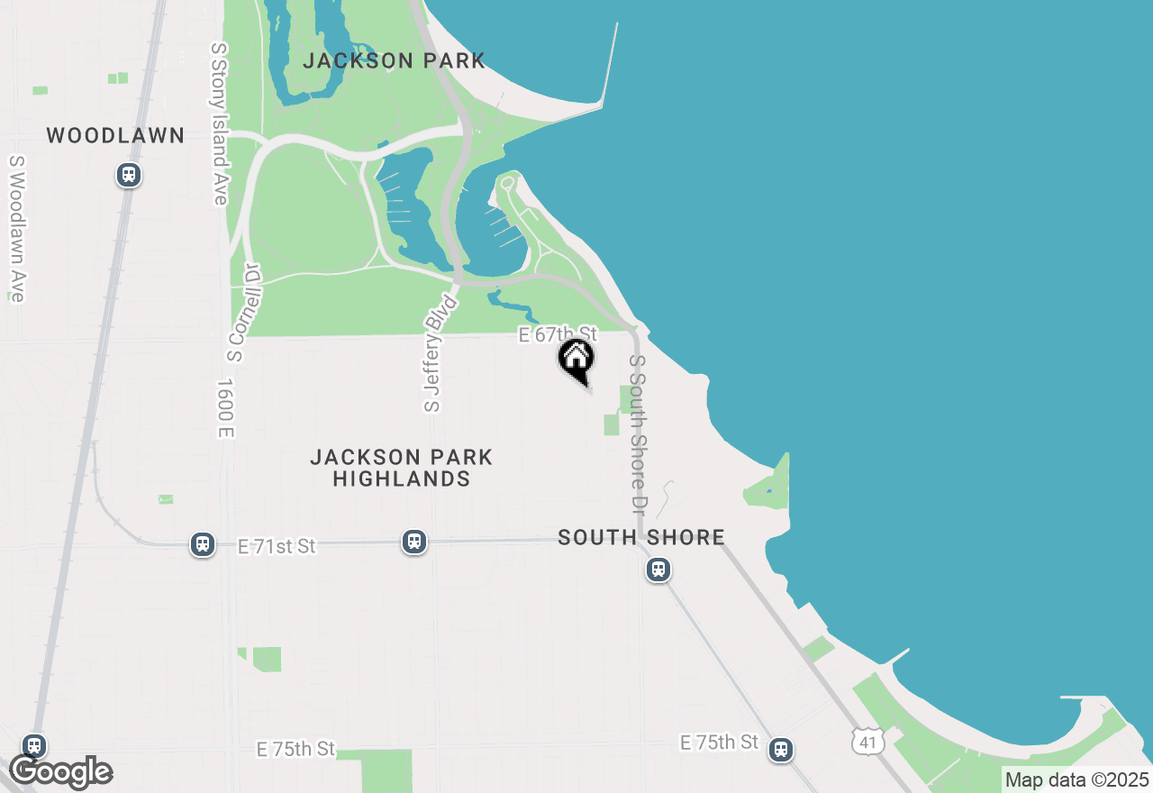 Map of 6811 S Crandon Avenue #2, Chicago, IL 60649