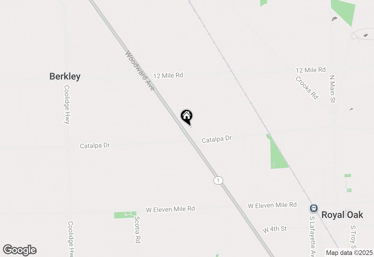 Map of 28142 Woodward Avenue, Royal Oak, MI 48067