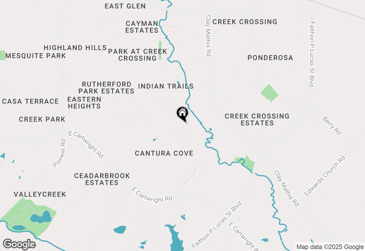 Map of 2524 Breakaway Drive, Mesquite, TX 75149