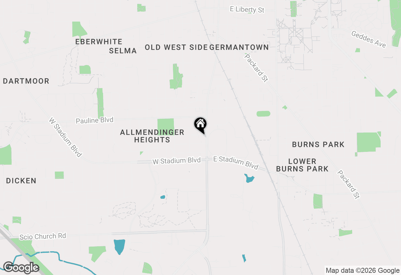 Map of 303 Potter Avenue, Ann Arbor, MI 48103