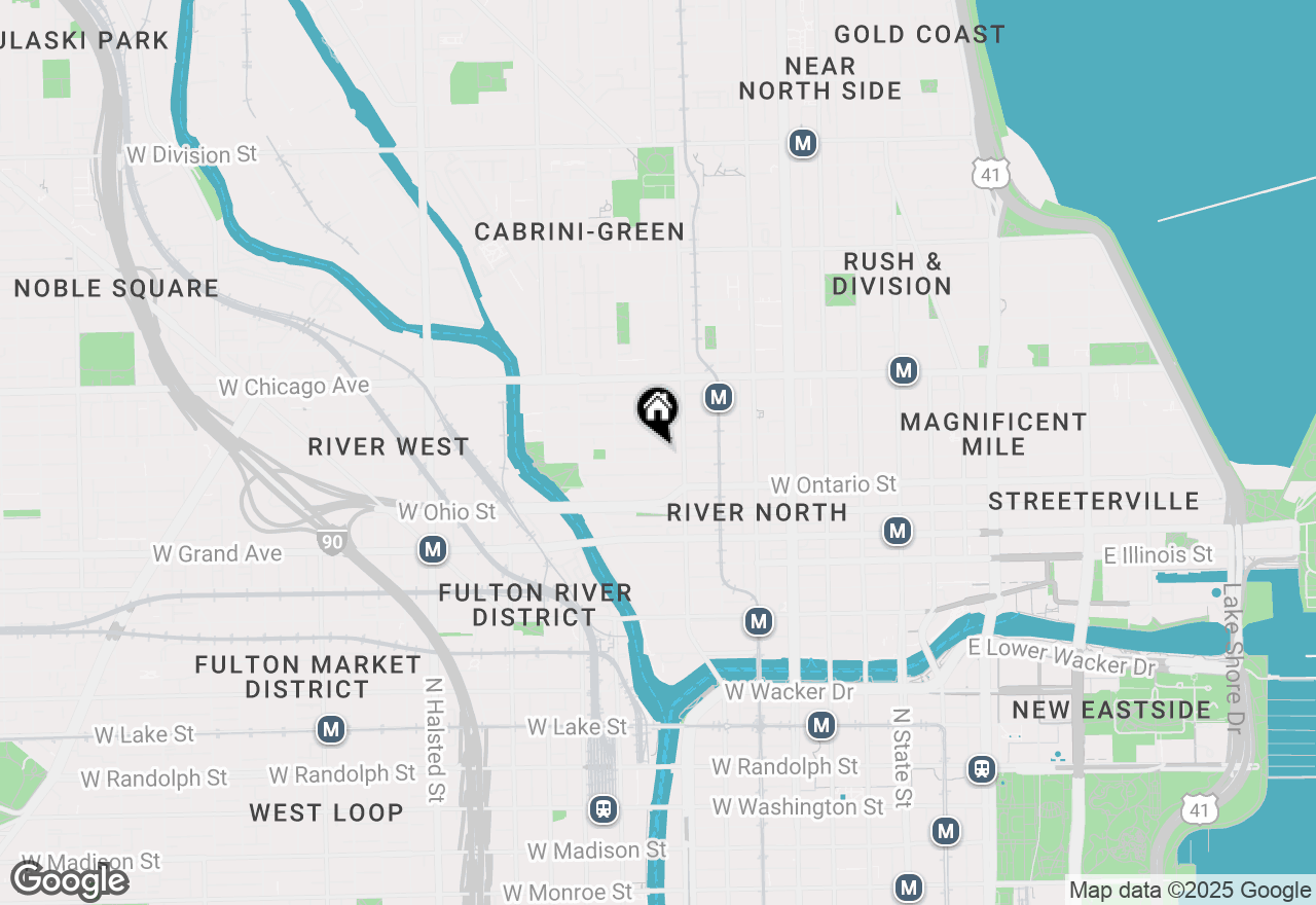 Map of 360 W Erie Street #7D, Chicago, IL 60654