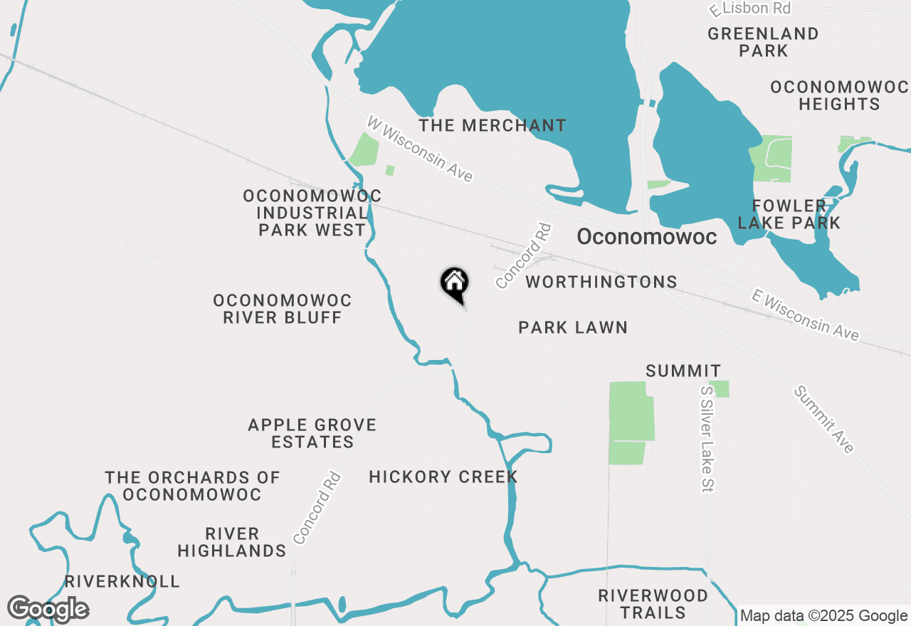 Map of 603 W Highland Ave, Oconomowoc, WI 53066