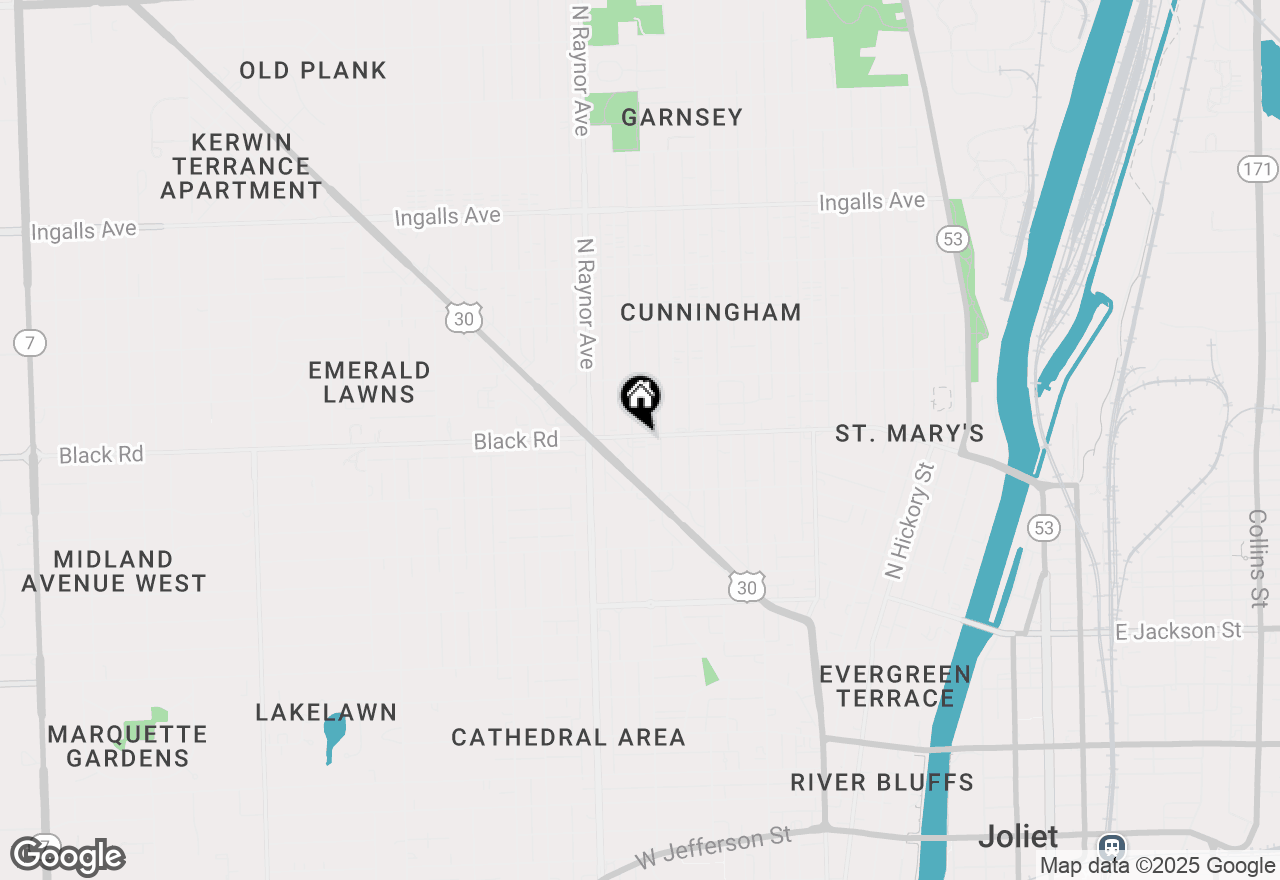 Map of 700 Ruby Street, Joliet, IL 60435
