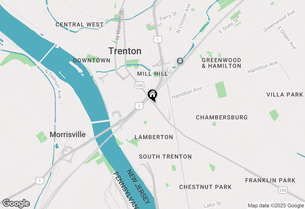 Map of 439 S Broad Street #209, Trenton, NJ 08611