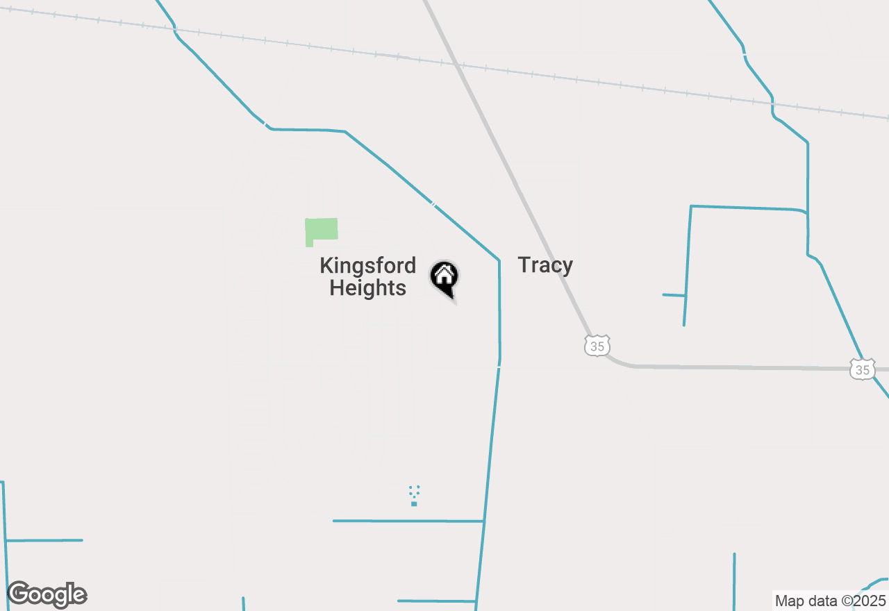 Map of 417 Belvoir Road, Kingsford Heights, IN 46346